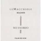 Le Macchiole Messorio 2014 Front Label