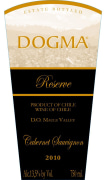 Dogma Reserve Cabernet Sauvignon 2010 Front Label