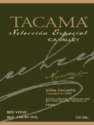 Vina Tacama Seleccion Especial Tinto 2004 Front Label