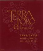 Terra d'Oro Sangiovese 1996 Front Label