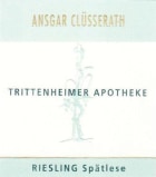 Weingut Ansgar Clusserath Trittenheimer Apotheke Riesling Spatlese 2011 Front Label