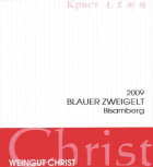 Weingut Christ - Wien Bisamberg Blauer Zweigelt 2009 Front Label