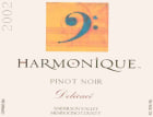 Harmonique Wine Delicace Pinot Noir 2002 Front Label