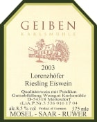 Weingut Karlsmuhle Lorenzhofer Eiswein Riesling 2003 Front Label