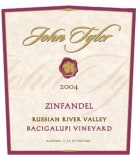John Tyler Wines Bacigalupi Vineyard Zinfandel 2004 Front Label