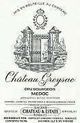 Chateau Greysac  1999 Front Label