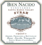 Bien Nacido Estate Syrah 2007 Front Label