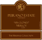 Peirano Estate Six Clones Merlot 2012 Front Label
