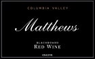 Matthews Winery Blackboard 2013 Front Label