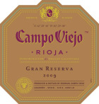 Campo Viejo Gran Reserva 2009 Front Label