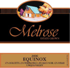 Melrose Wines Vineyards Equinox 2006 Front Label