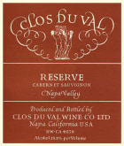 Clos Du Val Reserve Cabernet Sauvignon 1987  Front Label