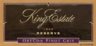 King Estate Reserve Pinot Gris 1997 Front Label