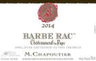 M. Chapoutier Chateauneuf-du-Pape Barbe Rac 2014 Front Label