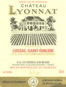 Chateau Lyonnat Lussac Saint Emilion 1999 Front Label