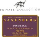 Saxenburg Pinotage Private Collection 1998 Front Label