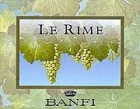 Banfi Le Rime Pinot Grigio Chardonnay 2002 Front Label