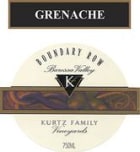 Kurtz Family Vineyards Boundary Row Grenache 2001 Front Label