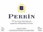 Famille Perrin Vacqueras 1999 Front Label