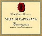 Capezzana Villa di Carmignano 2000 Front Label