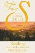 Snake River Winery Late Harvest Riesling 2010 Front Label