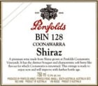 Penfolds Bin 128 Coonawarra Shiraz 1996 Front Label