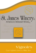 St James Winery Semi-Dry Vignoles 2010 Front Label