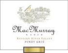 MacMurray Ranch Russian River Pinot Gris 2002 Front Label