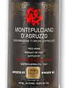 Monti Montepulciano d'Abruzzo 2002 Front Label