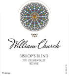 William Church Winery Bishops Blend 2013 Front Label