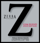Zerba Cellars Grenache Syrah Mourvedre 2013 Front Label