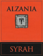 Alzania Syrah 2011 Front Label