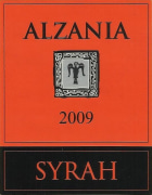 Alzania Syrah 2009 Front Label