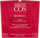 Cos Frappato 2010 Front Label