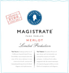 Magistrate Limited Production Merlot 2015 Front Label