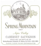 Spring Mountain Vineyard Cabernet Sauvignon 1987 Front Label