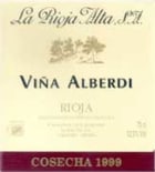 La Rioja Alta Vina Alberdi Reserva Tinto 1999 Front Label
