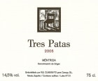 Canopy Tres Patas 2005 Front Label