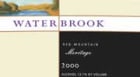 Waterbrook Red Mountain Meritage 2000 Front Label