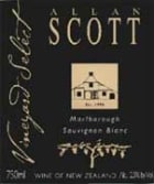 Allan Scott Vineyard Select Sauvignon Blanc 2004 Front Label
