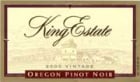 King Estate Pinot Noir (375ML half-bottle) 2000 Front Label