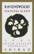 Ravenswood Vintners Blend Australian Shiraz 2003 Front Label