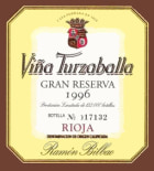 Bodegas Ramon Bilbao Vina Turzabella Gran Reserva 1996 Front Label