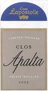 Clos Apalta  2002 Front Label