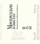 La Valentina Montepulciano d'Abruzzo 2002 Front Label