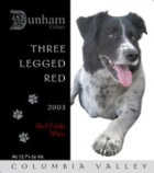 Dunham Cellars Three Legged Red 2003 Front Label