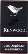 Renwood Grandmere Zinfandel 2002 Front Label