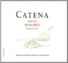 Catena Malbec 2003 Front Label