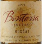 Bonterra Muscat 2003 Front Label