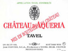Chateau D'Aqueria Tavel Rose 2004 Front Label